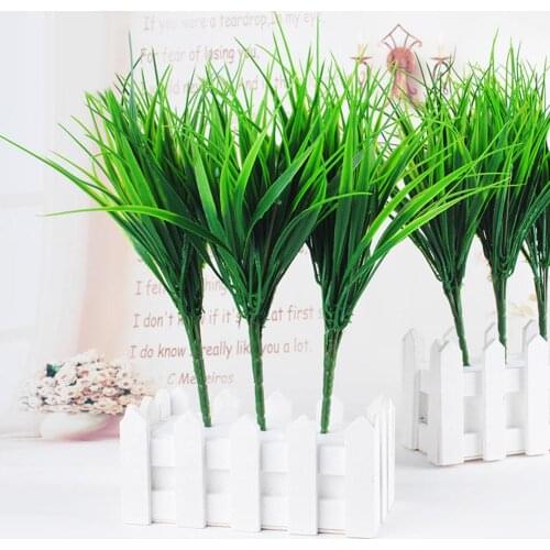 1Pc Artificial Plant Grass Leaf Bonsai Home Garden Xmas Holiday Christmas Decoration grass design, lifelike with vivid color
