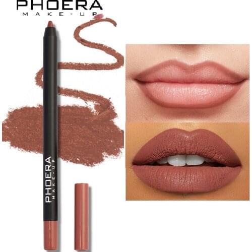 1Pcs Cosmetic Lipstick Pen Professional Matte Waterproof Lady Charming Lip Liner Contour Makeup Lipstick Tool TSLM1