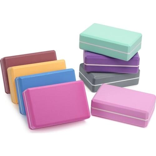 1PC Colorful Pilates EVA Yoga Block Brick Sports Exercise Gym Foam Workout Stretching Aid Body Shaping Health Training for Women