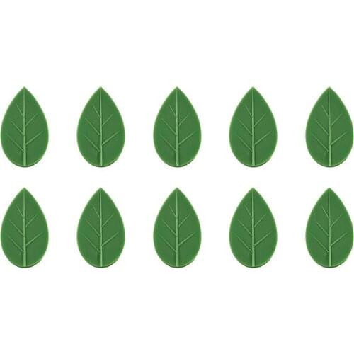 10 PCS Self-Adhesive Vine Fixed Clip Leaf Shape Cable Organizer Decorative Wire Clamp for Cord Home Office Planting LBShipping