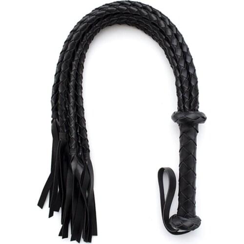 78cm Hand Made Sex Toys PU Leather Whip Couple Flirting Slave Spanking Paddle SM Games Bdsm Bondage Flogger Adults Horse whip