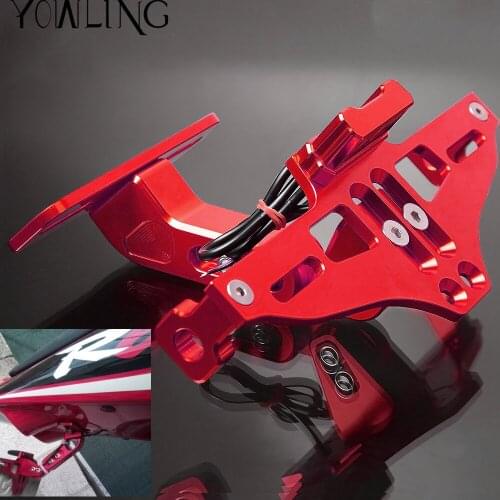 For Yamaha YZF-R6 YZF R6 YZFR6 2005-2014 Motorcycle Adjustable Angle Aluminum License Number Plate Frame Holder Bracket