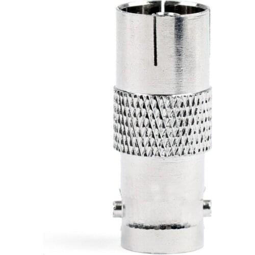 Areyourshop BNC Female Plug Jack to IEC PAL DVB-T TV Female Jack RF Adapter Connector 1PCS High Quality for Wire Cable Connector