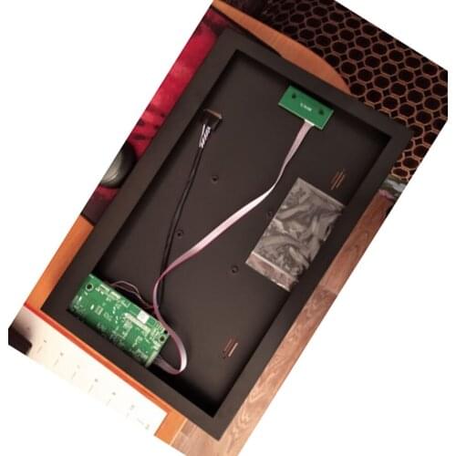 Metal alloy back cover case box+58C Controller board DIY VGA HDMI-compatible kit for LTN156AT05 15.6" LED LCD 1366x768 panel