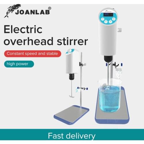 JOANLAB 110V To 220V Laboratory Stirrer Electric Stirrer Digital Display Lab Mixer Lab Equipment Max Stirring Capacity: 20L
