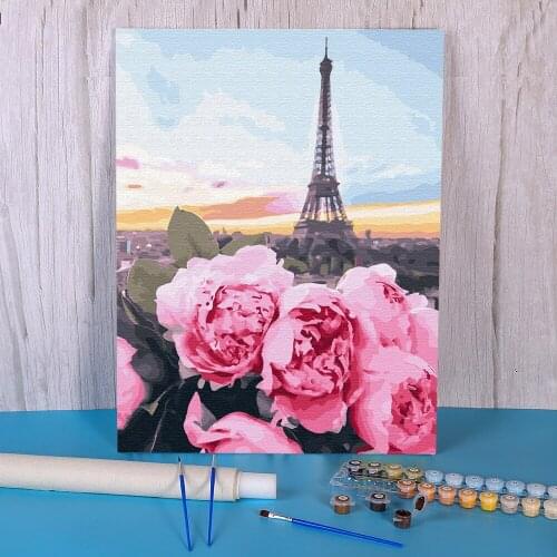 Scenery Landscape Paint By Numbers Package Oil Paints 50*70 Canvas Pictures Wall Decoration Children Handicraft Drawing