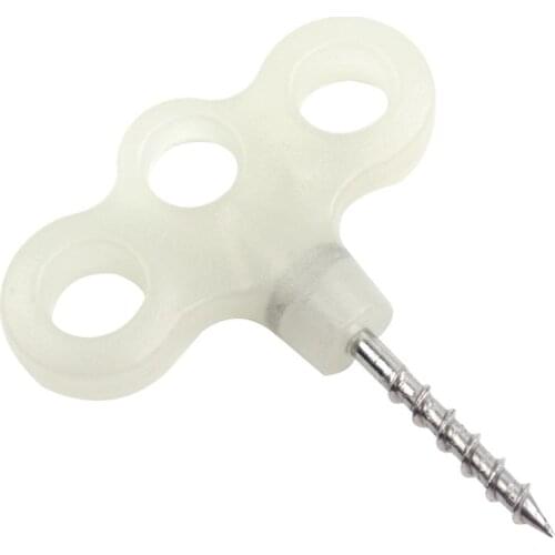 5pcs 3-holed Luminous Threaded Tent Peg Camping Deck Peg Stainless Steel Tent Hook Safety Wind Rope Hook Tent Cord Rope Fastener