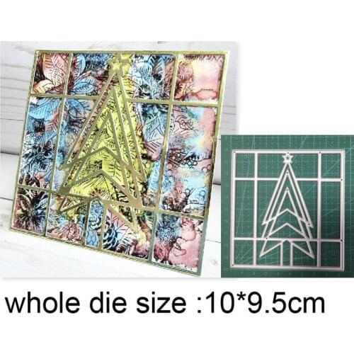 2021 metal cutting dies cut die mold Christmas Tree Frame decoration Scrapbook paper craft knife mould blade punch stencils dies