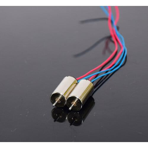 2PCS 0816 8mm*16mm Mini Coreless Motor DC 3V 3.7V 50000RPM High Speed 1mm Shaft Strong NdFeB Magnetic for RC Drone Engine