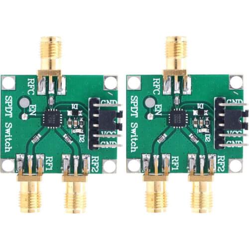 DC 3-5V RF Switch Module Single Pole Double Throw Board 50Ohms Input Output Impedance SMA Interface