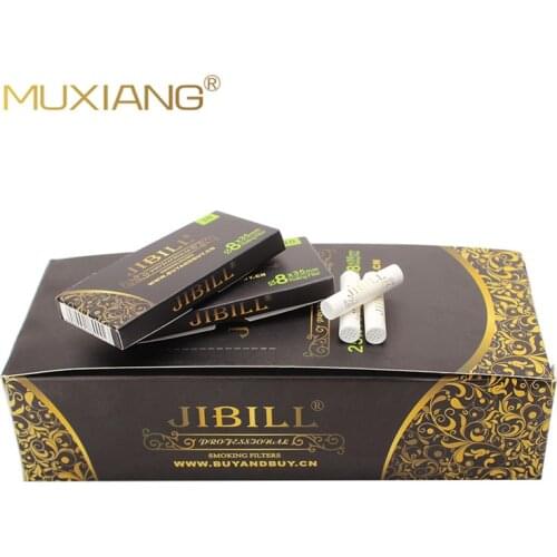 MUXIANG JIBILL 10/50/100/250 Pcs/lot 9mm Activate Carbon Filter Smoking Pipe Filters Element Smoking Accessories