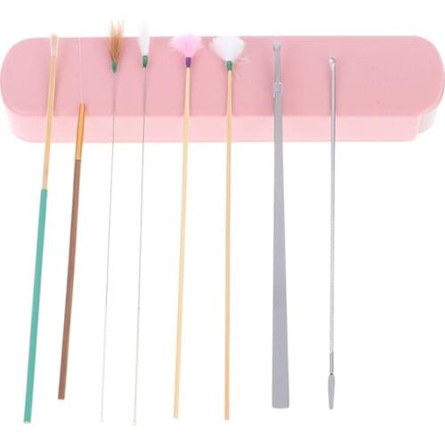 6pcs/7Pcs/8pcs Ear Wax Pickers Set Ear Cleaner Spoon Wax Remover Removal Ear Cleaning Tool