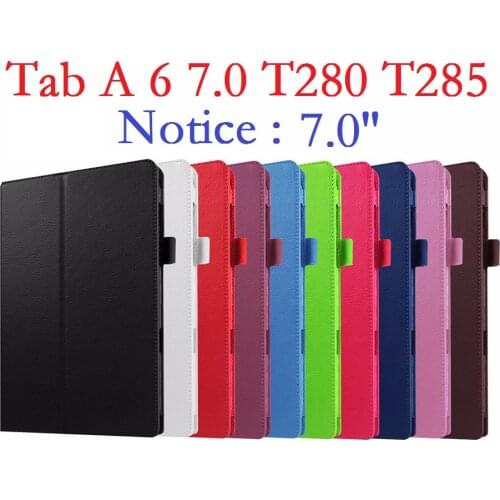 New Tablet Case For Samsung Galaxy Tab A a6 7.0" T280 T285 SM-T280 SM-T285 Smart Cover Case Tablet Flip Stand Protective Shell