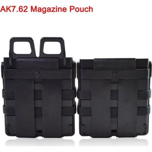 Wholesale Tactical 5.56 7.62 Double Fast Mag Molle Pouch Quick Pull M4 Hunting Rifle Gun Pistol Magazine Pouch Airsoft Outdoor