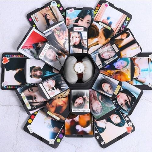 Surprise Explosion Couple Funny Box Memory DIY Photo Album Anniversary Valentines Day Scrapbook Xmas Wedding Gifts Bag