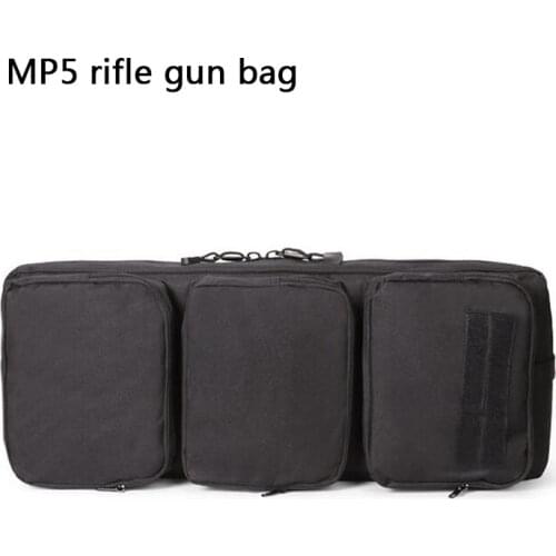 Tactical 60cm MP5 Shotgun Bag Nylon Dual Gun Rifle Case Backpack Shoulder Bag Holster Pouch Shooting Hunting Accessories