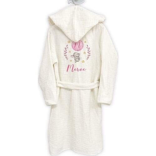 Tuğba Swan Is 4 Floor Müslin Robe Pattern to your product in the design of writing istediğiniz yazıyı transmit organic certification