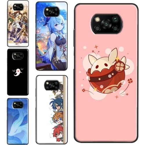 Genshin Impact Case For Xiaomi Mi 11 Ultra Mi Note 10 Lite 9T 10T Pro Cover For POCO X3 Pro F2 F3 M3 Pro