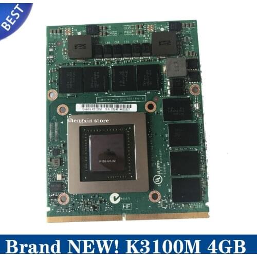 Brand New K3100M K 3100M N15E-Q1-A2 Display Video Graphic Video Card 4G For Laptop DELL M6700 M6800 M6600 HP 8740W 8760W
