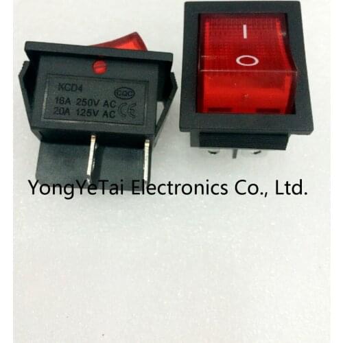 YYT 2PCS Large current ship switch 15A 250VAC double pole Duplex single-throw Daideng 4pin