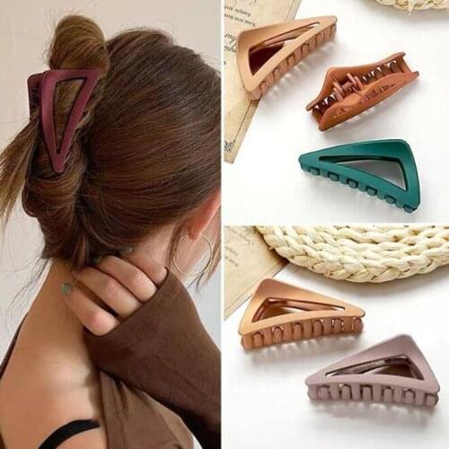 New Fashion Headwear Colorful Hairpins Hair Clip Crab Hair Claws For Women Girl Simple and Elegant Clamp Women Hair Accessories