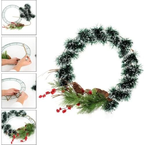 Iron Ring Reusable Engagement Geometric DIY Party Wedding Decor Handmade Strong Durable Metal Wreath Hanging Hoop