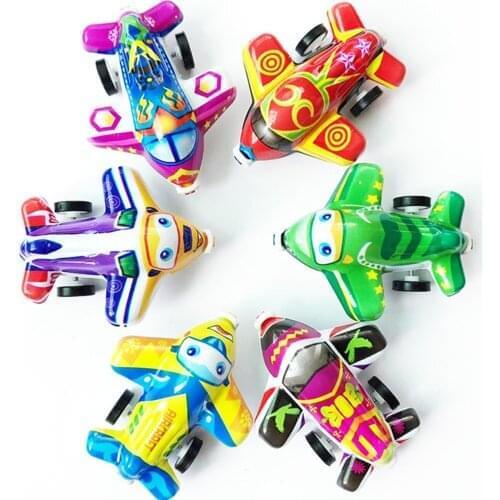 1pcs New Boys Cute Cartoon Animals Model Mini Plane Game Toys Pull-back Style Educational Toys for Children Kids Toddlers Gift