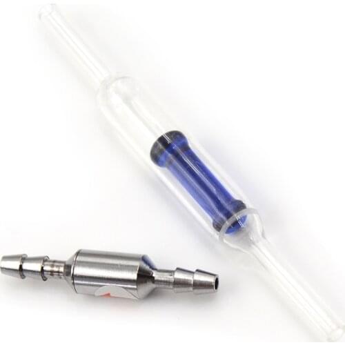 1Pc New Stainless Steel CO2 Check Valve One Way For Aquarium CO2 Diffuser Regulator