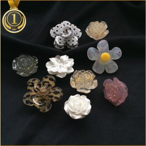 1pcs Crystal Flowers Crocses Charms Designer DIY Luxury Rhinestone Shoes Decaration for Croc JIBZ Clogs Kids Women Girls Gifts