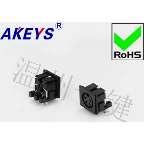 10PCS DS-4-03a Square S Large Terminal Connector Large 4-core 6-foot Socket 4PIN Needle DIN Base