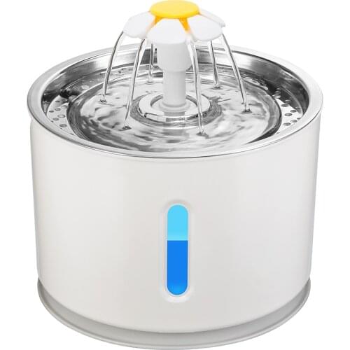 2.4L Automatic Cat Water Fountain LED Electric Mute Water Feeder USB Dog Pet Drinker Bowl Pet Drinking Dispenser For Cat Dog