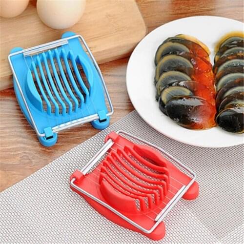 3 Colors Multifunction Cut Kitchen Egg Slicer Sectioner Cutter Mold Flower Edges New High Quality Kitchen Accessories Egg Shaper