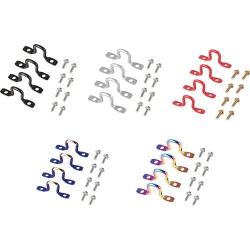 4pcs Pickup Truck Bed Steel Tie Down Anchors Hooks with 8 Bolts Universal