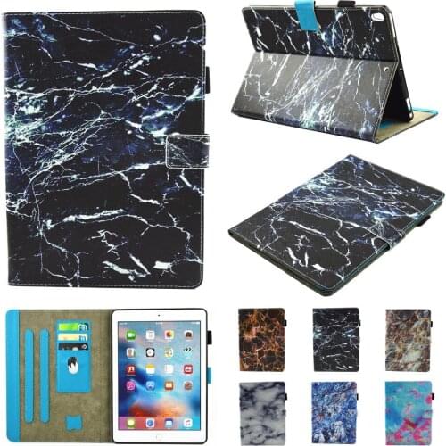 Brand gligle marble card slot auto sleep case for iPad Air 3 10.5 2019 cover case for iPad Pro 10.5+stylus+screen film