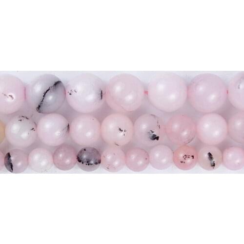 Natural Stone Beads Light Imitation powder Orbo agate Round Loose Beads for Making DIY Bracelet Earrings Accessories 6/8/10/mm