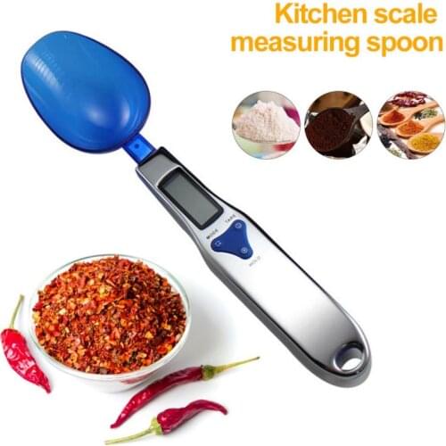 Digital Scale Spoon LCD Display Kitchen Spoon Scale 500g/0.1g Electronic Measuring Spoon Scales With 3 Detachable Weighing Spoon