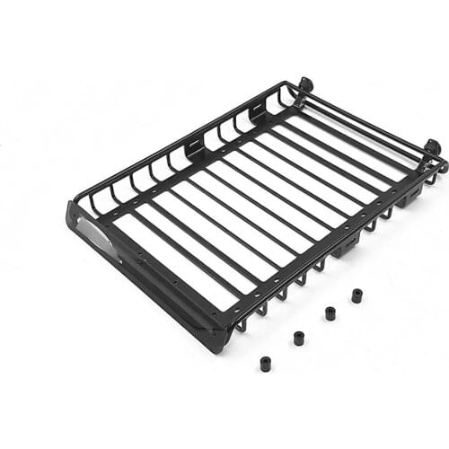 For RC4WD 4RUNNER Body +TF2 Chassis RC Car Metal Roof Luggage Rack With Rear Spotlight Light Kit Upgrade Parts