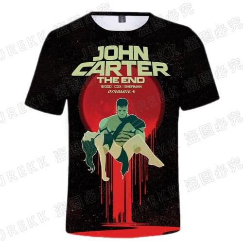 John Carter t-shirt Mens clothes New Cool Boy Girl Kids Oversized t shirts 3D Print Summer Streetwear Women short sleeve shirts