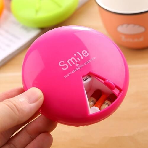 7 Days Drugs Pill Container Medical Kit Portable Rotation Weekly Rotating Pill box Travel Pill Case Medicine Box