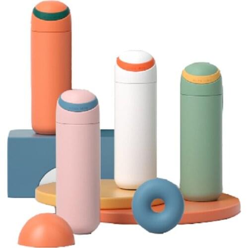 Thermos cup female cup with cover cute portable water cup