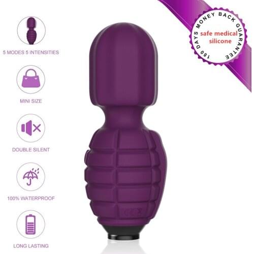 Mini AV Magic Wand Vibrator Sex Toys Rechargeable Vibrating Massager G Spot Clitoris Dildo Stimulator Adult Flirt Sexshop Toys