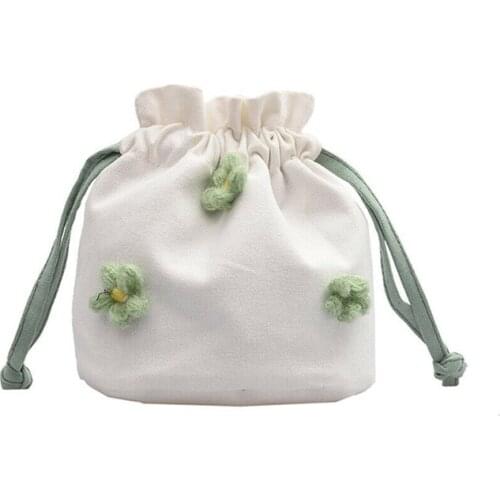 Flower Fashion Women Crossbody Bag Retro Shoulder Bag Lovely Mini Handbag Women Casual Bucket Messenger Bag For Lady Girls Youth