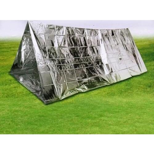 New Outdoor Water Proof Emergency Survival Rescue Blanket Foil Thermal Space First Aid Sliver Rescue Curtain Military Blanket