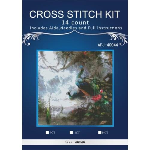 Oneroom,Needlework,Embroidery,DIY Animal Painting,Cross stitch,kits,14ct beautiful peacock Cross-stitch,Sets For Embroidery