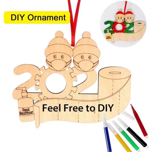 DIY Christmas Wooden Pendant Merry Christmas Decorations For Home 2020 Christmas Tree Ornament Xmas Navidad Gifts New Year 2021