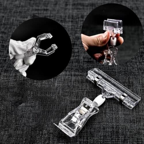 POP Advertising Clips Plastic Sign Display Price Label Tag Clip Double Clip U Clip +T Clip Shelf Clamp In Supermarket Retails