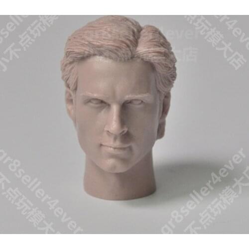 Blank 1/6 Scale Clark Kent Thomas Welling Head Sculpt Unpainted Fit 12" Figure
