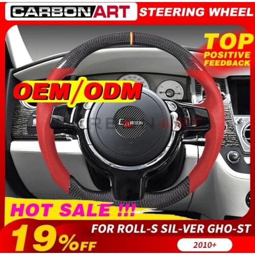 Carbon fiber steering wheel FOR Roll-s Roy-ce Sil-ver Gho-st carbon fiber steering wheel FOR Roll-s Roy-ce Sil-ver Spi-rit