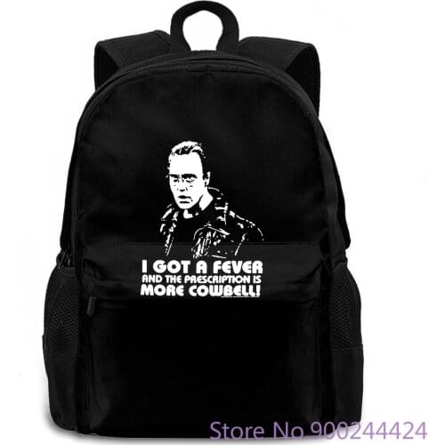 SNL Saturday Night Live Chrisher Walken More Cowbell Black Famous women men backpack laptop travel school adult