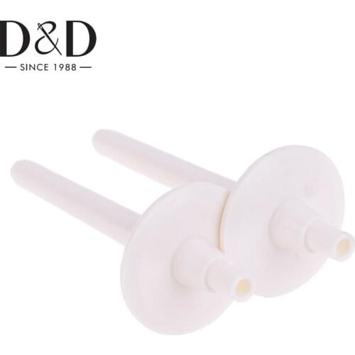 D&D 2pcs/Set Spool Pins Spoon Stand Holder White Plastic Sewing Machine Parts for Bobbin Winders Sewing Tools